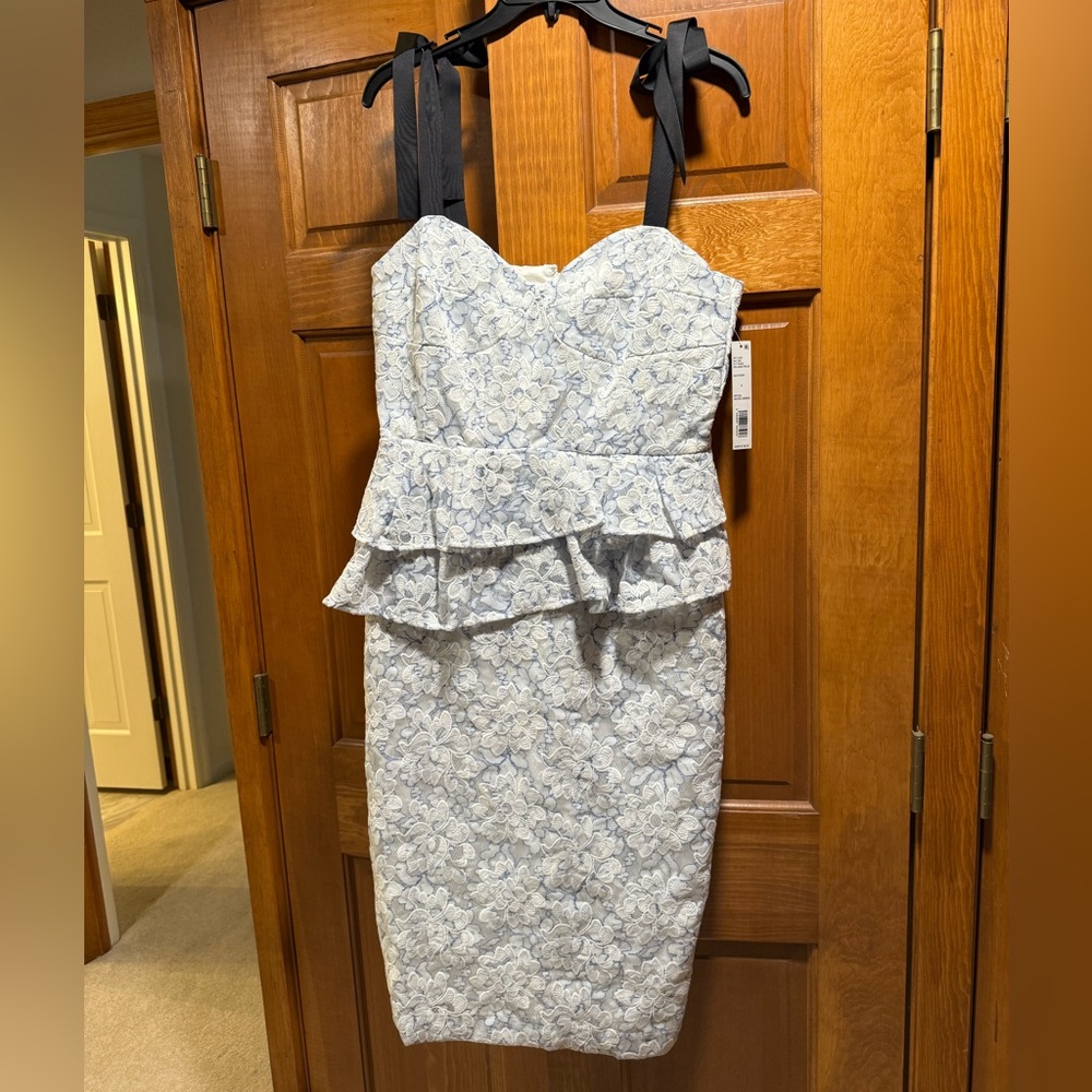 White Lace Gianni Bini Midi Dress